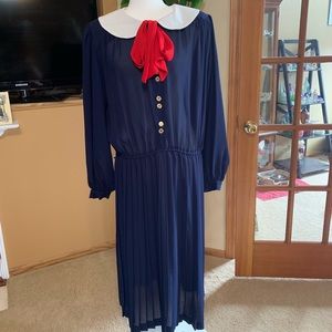 Vintage Red White and Blue Dress